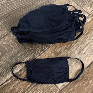 Set of 19 Black Fabric Face Masks